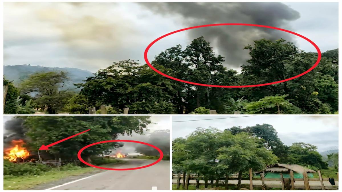 कमजोंग के कोंगकान थाना और फाइमोल गांवों में आगजनी, 35 से अधिक घर जले